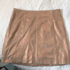 Free People pink/gold skirt